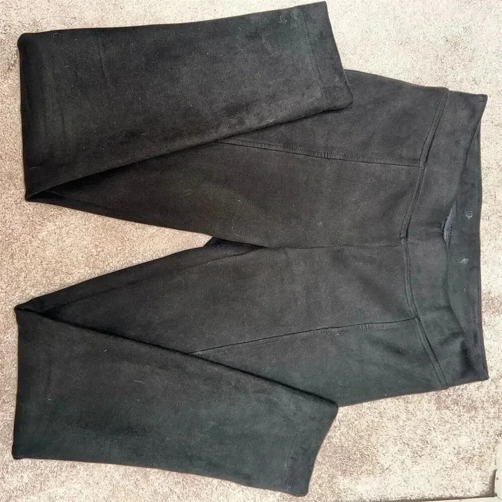 Andrew Marc Women's Black faux suede Pull-On Jeggings Size M - Picture 11 of 14